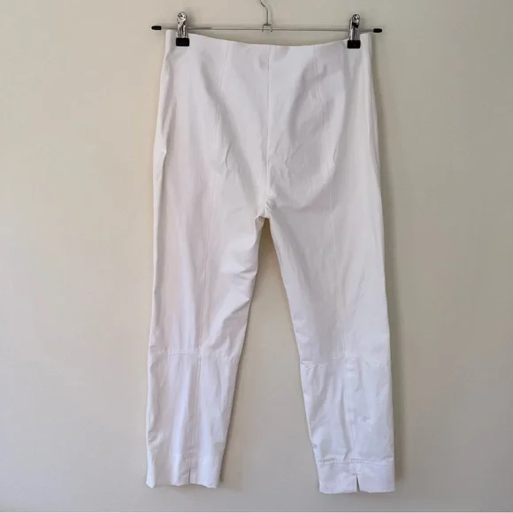 Raffaello Rossi Penny 6/8 Mid Rise Stretch Crop Trouser Pants White - Picture 6 of 9